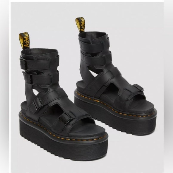 Dr. Martens Shoes - Dr. Martens GIAVANNA LEATHER PLATFORM GLADIATOR SANDALS NWOT size 8